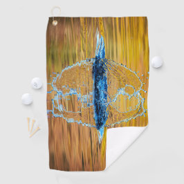 Splash auf einen Fall Abend Golfhandtuch