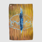 Splash auf einen Fall Abend Golfhandtuch (Vorderseite)