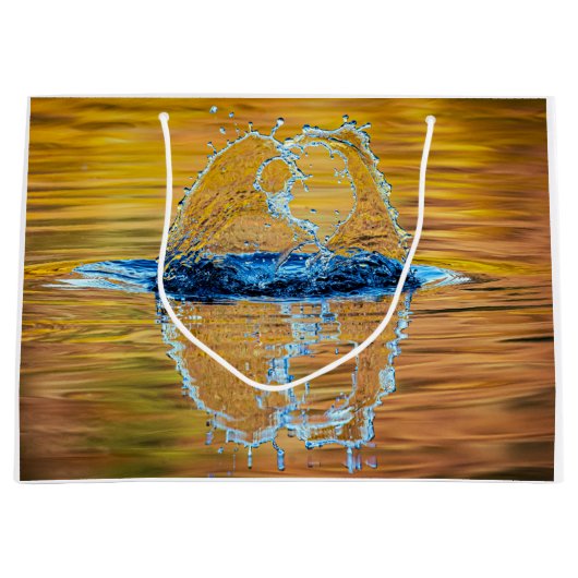Splash auf einen Fall Abend Große Geschenktüte (Vorderseite)