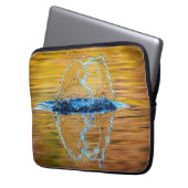 Splash auf einen Fall Abend Laptopschutzhülle (Vorderseite Links)
