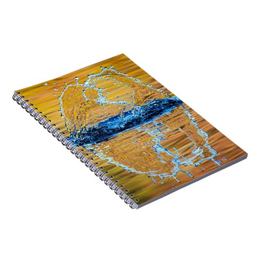 Splash auf einen Fall Abend Notizblock (Rechte Seite)