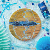 Splash auf einen Fall Abend Pappteller (Party)