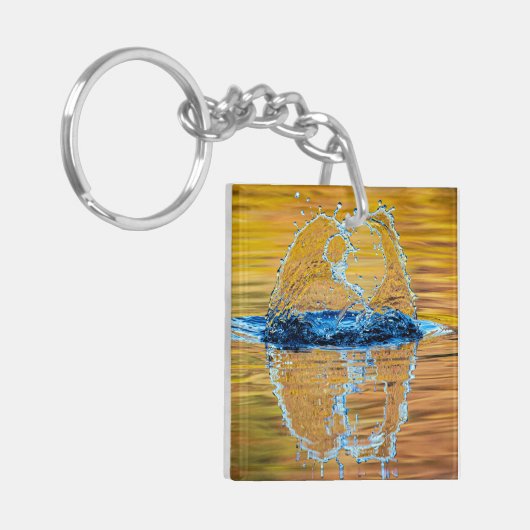 Splash auf einen Fall Abend Schlüsselanhänger (Vorderseite links)