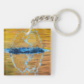 Splash auf einen Fall Abend Schlüsselanhänger (Rückseite)