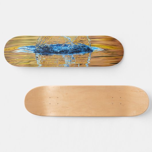 Splash auf einen Fall Abend Skateboard (Horizontal)