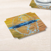 Splash auf einen Fall Abend Untersetzer (angewinkelt)