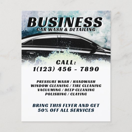 Splash-Auto Flyer (Vorne)