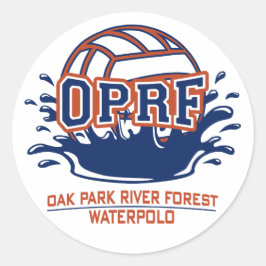 Splash Ball Runder Aufkleber