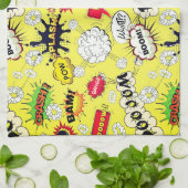 Splash, Bam, Boom Küche Handtuch (Gefaltet)