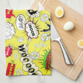 Splash, Bam, Boom Küche Handtuch (Viertel Falte)