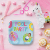 Splash Bash Kids Pool Party Birthday Pappteller (Party)