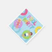 Splash Bash Kids Pool Party Birthday Serviette (Ecke)
