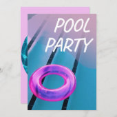 Splash Bash: Pool-Party Einladung (Vorne/Hinten)