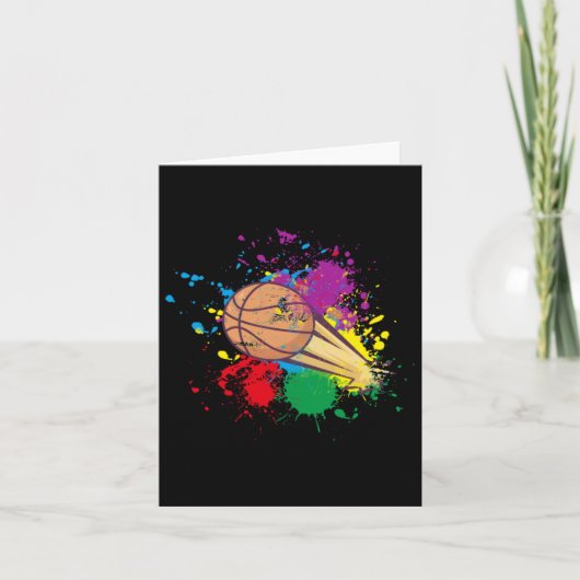 Splash Basketball Karte (Vorderseite)