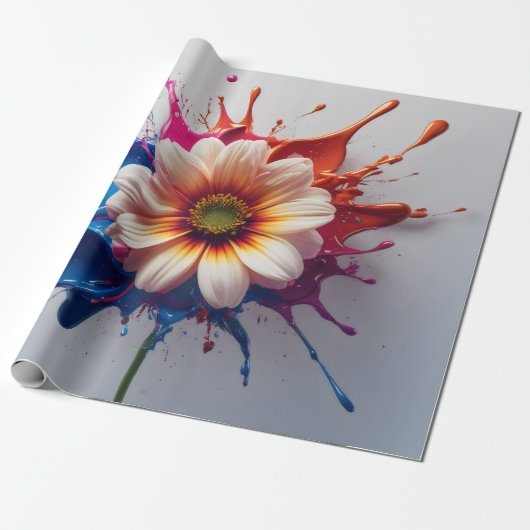 Splash Bloom Geschenkpapier (Ungerollt)