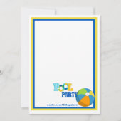 Splash Boys Pool Party Einladung (Rückseite)