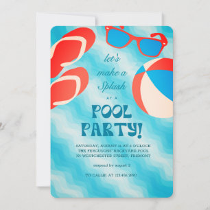 Splash & Chill Summer Pool Party Einladung