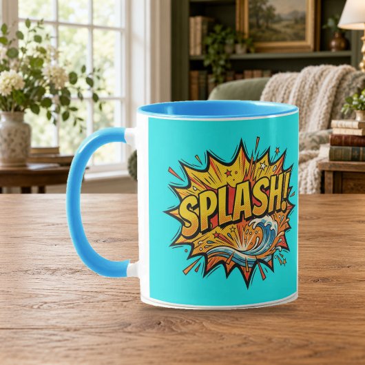 SPLASH Comic Book Hellblau Kombi-Tasse Tasse