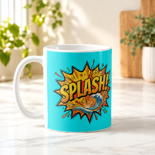 SPLASH Comic-Book-Pop-Art-Wave-Tasse Kaffeetasse