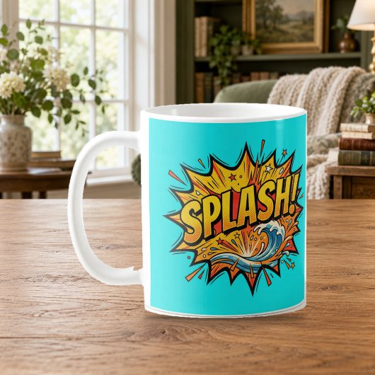 SPLASH Comic-Book-Pop-Art-Wave-Tasse Kaffeetasse