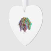 Splash Drahthaar Pointing Griffon Dog Ornament (Vorderseite)