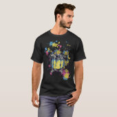 Splash Drummer - Farbexplosion auf der Snare T-Shirt (Vorne ganz)
