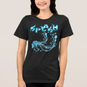 Splash! Dynamic Water Burst T-Shirt Tri-Blend Shirt (Vorderseite)