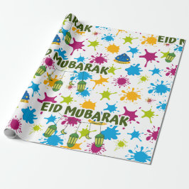 Splash Eid Mubarak Wrapping Paper Geschenkpapier