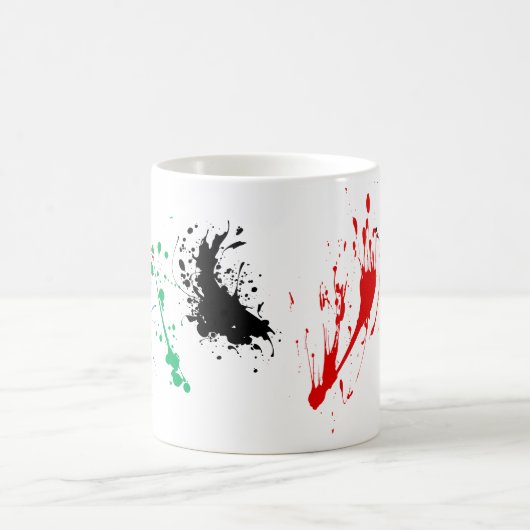 Splash einfach eine Farbe auf eine Tasse (Mittel)