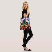 Splash Fleur-de-lis Shopping Tasche (Am Model)