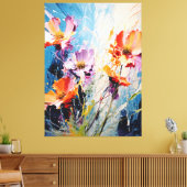 Splash floral art leinwanddruck (Insitu (Wohnzimmer))