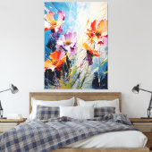 Splash floral art leinwanddruck (Insitu (Schlafzimmer))