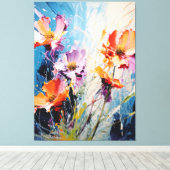 Splash floral art leinwanddruck (Insitu (Holzboden))