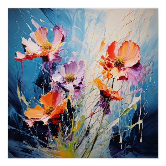 Splash floral art poster (Vorderseite)
