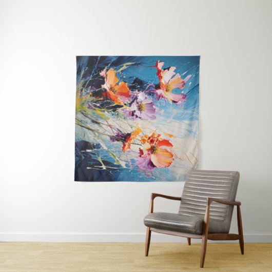 Splash floral art wandteppich (Beispiel (Horizontal))