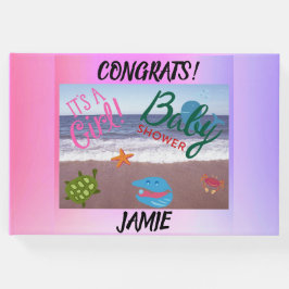 Splash for Joy: Baby Girl Shower Celebration Pink Gästebuch