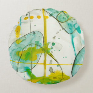Splash I Rundes Kissen