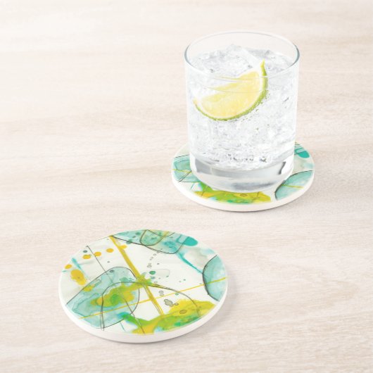 Splash I Sandstein Untersetzer (Seite)