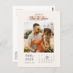 Splash Kalender Foto Save the Date Einladung Postkarte