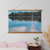Splash Lake Tapestry Wandteppich Mit Holzrahmen (Schlafzimmer)