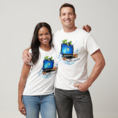 Splash Laptop Frutiger Aero T-Shirt (Unisex)