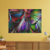 Splash Lattice Stretched Canvas Print Leinwanddruck (Insitu (Wohnzimmer))