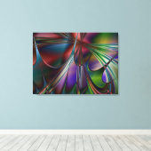 Splash Lattice Stretched Canvas Print Leinwanddruck (Insitu (Holzboden))