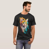 Splash Maine Coon Katze T-Shirt (Vorne ganz)