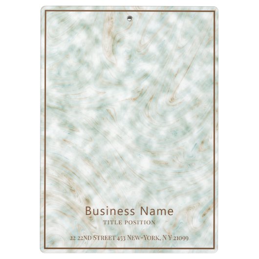 Splash Marble Stone Klemmbrett (Rückseite)