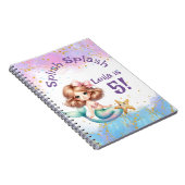 Splash Mermaid Party Birthday Memory Book Notizblock (Rechte Seite)