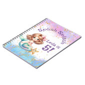 Splash Mermaid Party Birthday Memory Book Notizblock (Linke Seite)