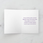 Splash Mermaid Party Schlicht Geburtstagskarte Karte (Innenseite)