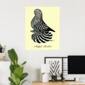 Splash Muffed Tumbler Taube Poster (Heimbüro)