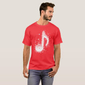 Splash-Musiknoten Dropdown-Freund T-Shirt (Vorne ganz)